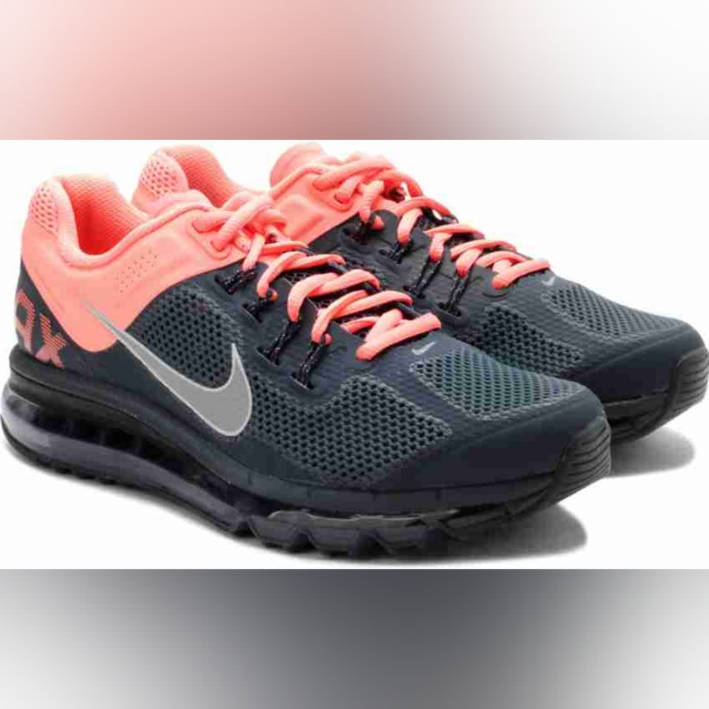 Nike Air Max In Gray and Pink Running Shoes